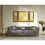 Madrid Stationary Sofa Grey - 101-MAD-ADE20-3
