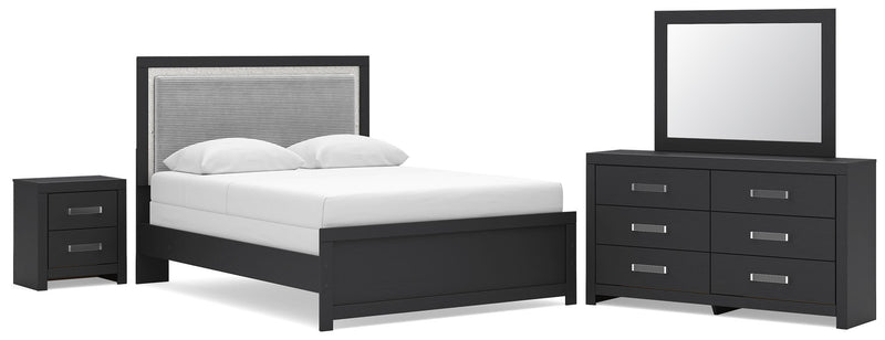 Maeling Queen Panel Bed, Dresser, Mirror and Nightstand - PCB1115B10