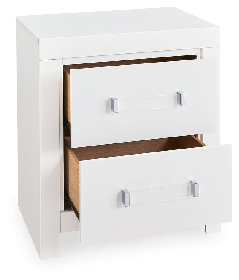 Maeling White Nightstand - PCB1119-92