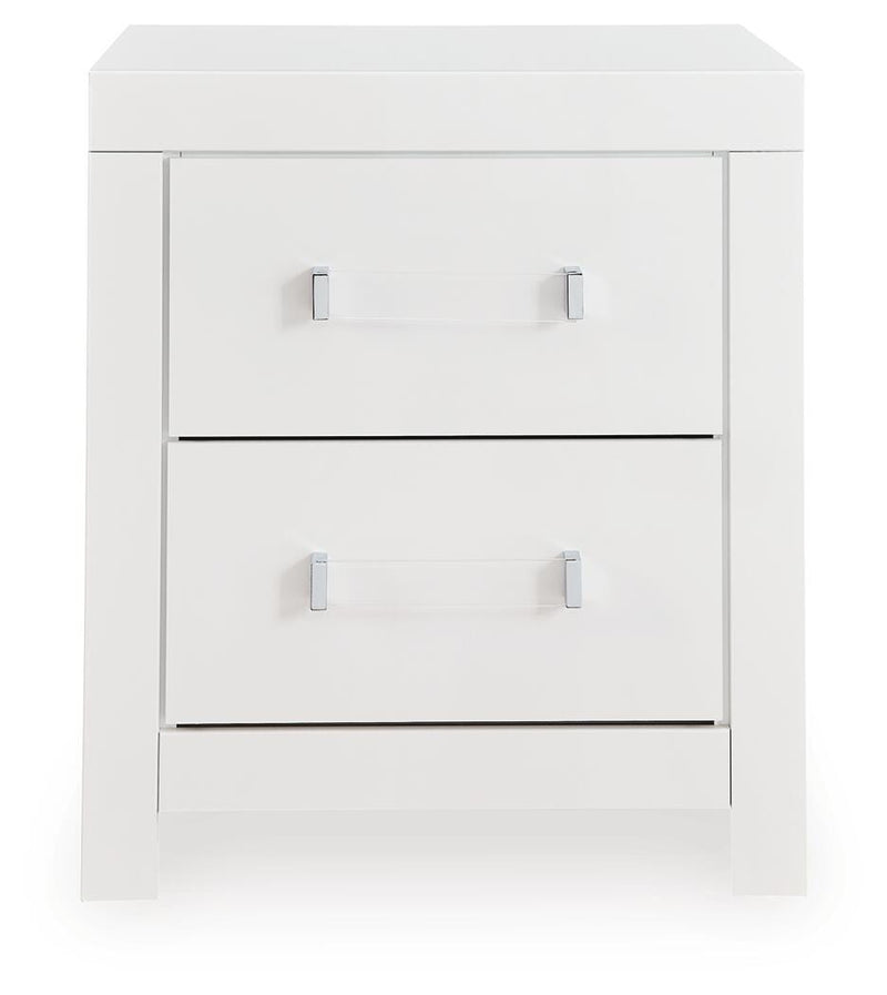 Maeling White Nightstand - PCB1119-92
