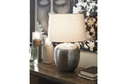 Magalie Antique Silver Finish Table Lamp - DMV FurnitureTable Lamp