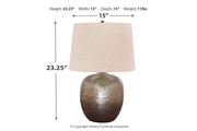 Magalie Antique Silver Finish Table Lamp - DMV FurnitureTable Lamp