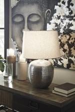 Magalie Antique Silver Finish Table Lamp - DMV FurnitureTable Lamp