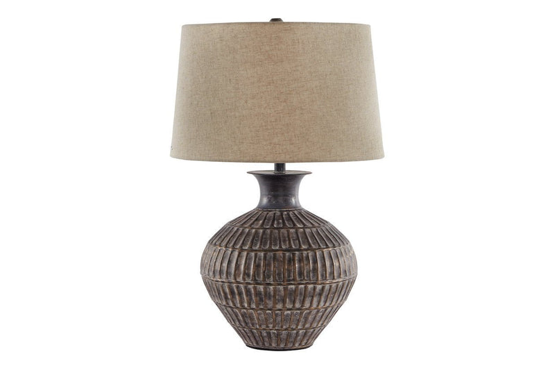 Magan Antique Bronze Finish Table Lamp - DMV FurnitureTable Lamp