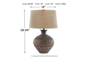 Magan Antique Bronze Finish Table Lamp - DMV FurnitureTable Lamp