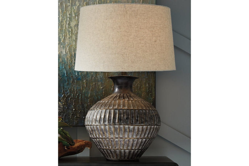 Magan Antique Bronze Finish Table Lamp - DMV FurnitureTable Lamp