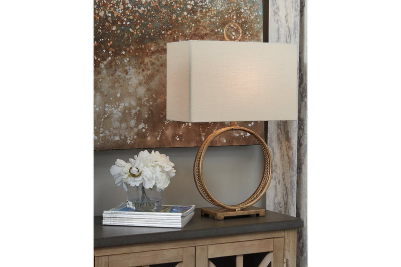 Mahala Antique Gold Finish Table Lamp - DMV FurnitureTable Lamp