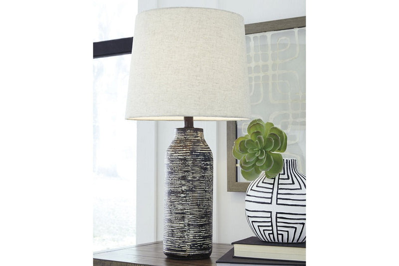 Mahima Black/White Table Lamp (Set of 2) - DMV FurnitureTable Lamp Pair