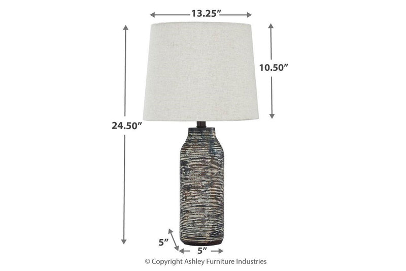 Mahima Black/White Table Lamp (Set of 2) - DMV FurnitureTable Lamp Pair