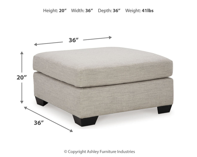 Mahoney Pebble 2-Piece Sectional with Ottoman from Ashley - DMV Furniture