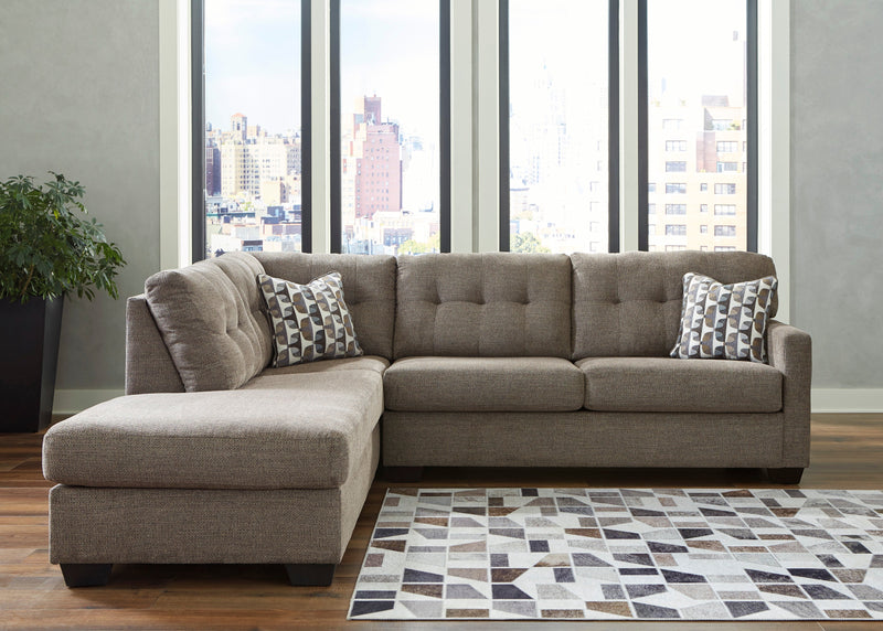 Mahoney Chocolate LAF Sectional - DMV FurnitureSectional