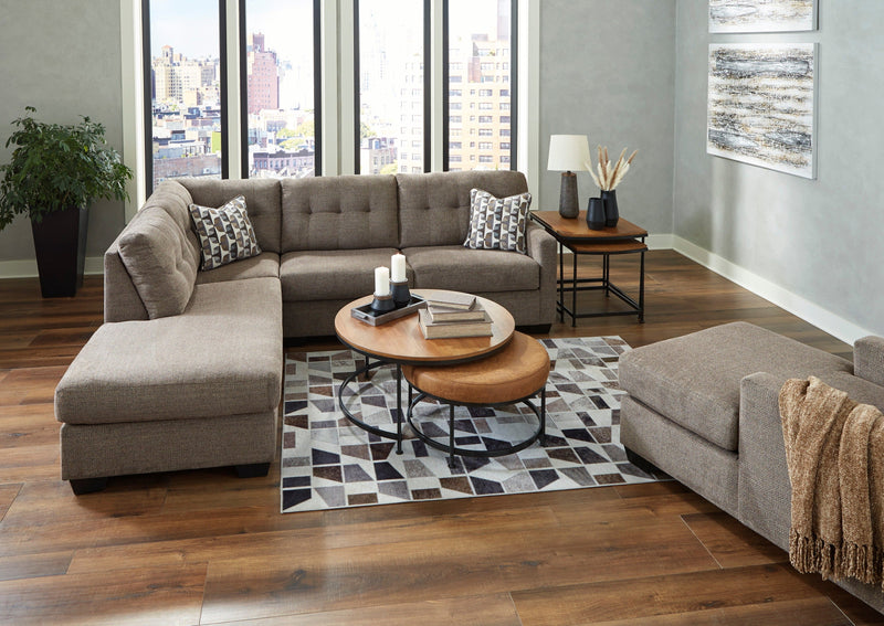Mahoney Chocolate LAF Sectional - DMV FurnitureSectional