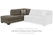 Mahoney Chocolate Left-Arm Facing Corner Chaise - 3100516