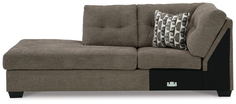 Mahoney Chocolate Left-Arm Facing Corner Chaise - 3100516