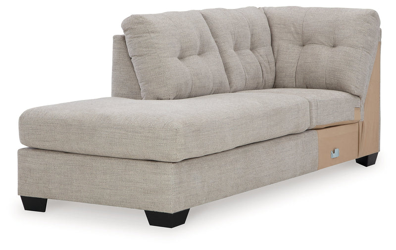Mahoney Pebble Left-Arm Facing Corner Chaise - 3100416