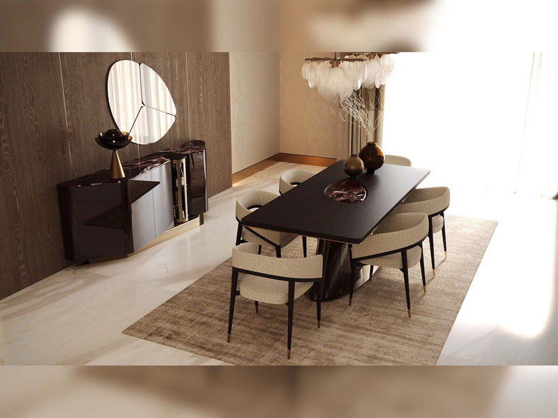 Mahzen Dining Chair (6 PCS) in Cream - 200-GAB-MAH-DC-6