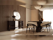 Mahzen Diningroom (Consol With Mirror & Dining Table & 6 Dining Chair) - 200-GAB-MAH-DT-6-SET