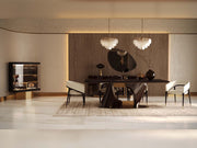 Mahzen Diningroom (Consol With Mirror & Dining Table & 6 Dining Chair) - 200-GAB-MAH-DT-6-SET