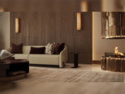 Mahzen Stationary Four Seat Sofa in Cream - 200-GAB-MAH-4