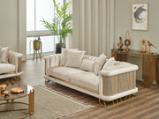 Majeste Stationary Sofa in Cream - 200-SIM-MAJ-STAR554-3