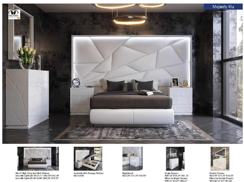 Majesty Bed W/Light Queen - DMV FurnitureQueen Bed