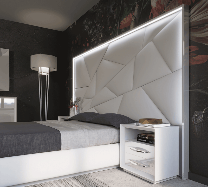 Majesty Bedroom W/Light And Carmen Cases Set - DMV Furniture