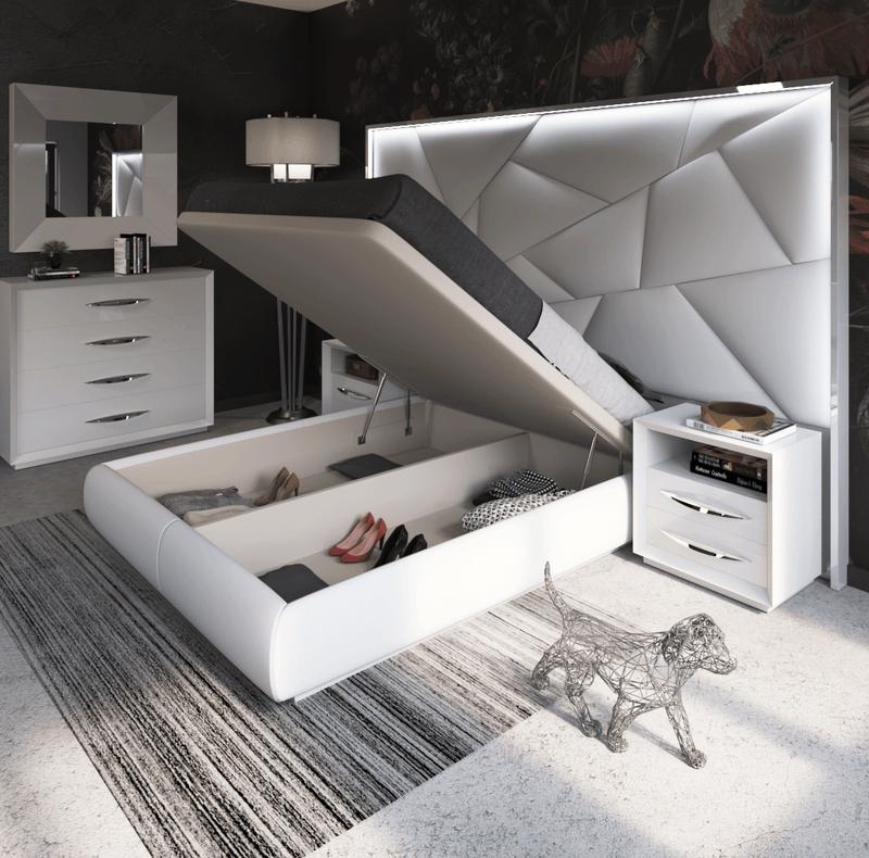 Majesty Bedroom W/Light And Carmen Cases Set - DMV Furniture