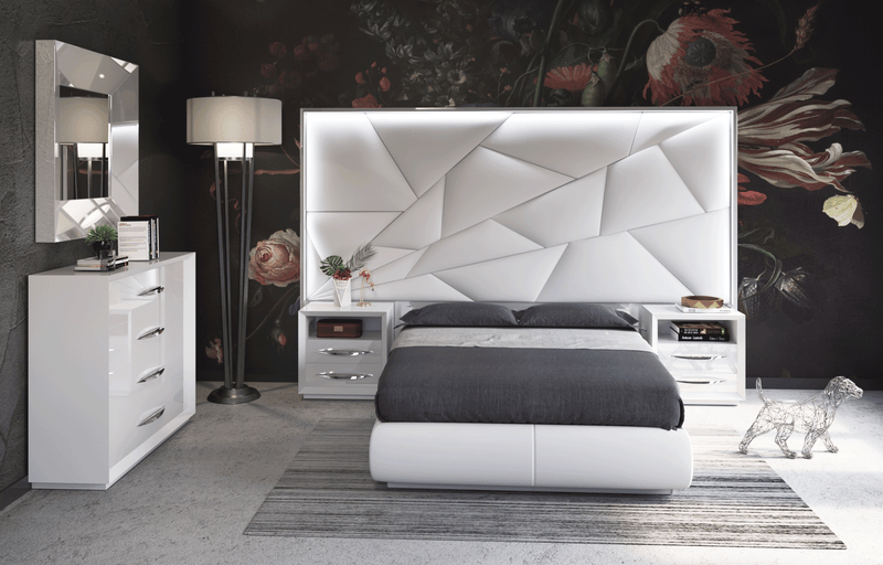 Majesty Bedroom W/Light And Carmen Cases Set - DMV FurnitureBedroom Set