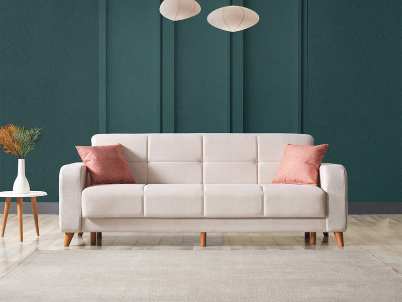 Major Convertible Loveseat in Cream - 200-ELIF-MAJ-A422-2