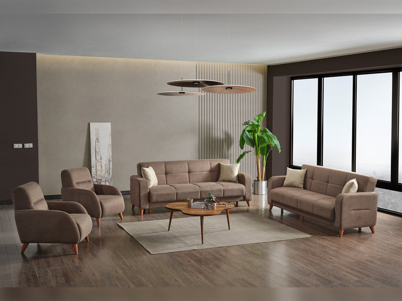 Major Convertible Loveseat in Cream - 200-ELIF-MAJ-A422-2