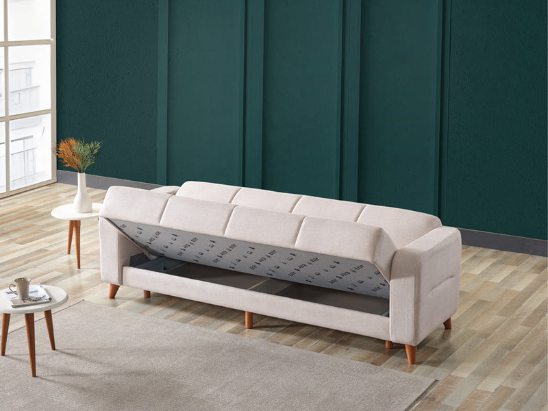 Major Convertible Loveseat in Cream - 200-ELIF-MAJ-A422-2