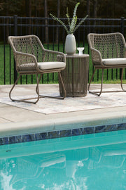 Majors Beach Beige Outdoor Table and 2 Chairs - PCP321-050