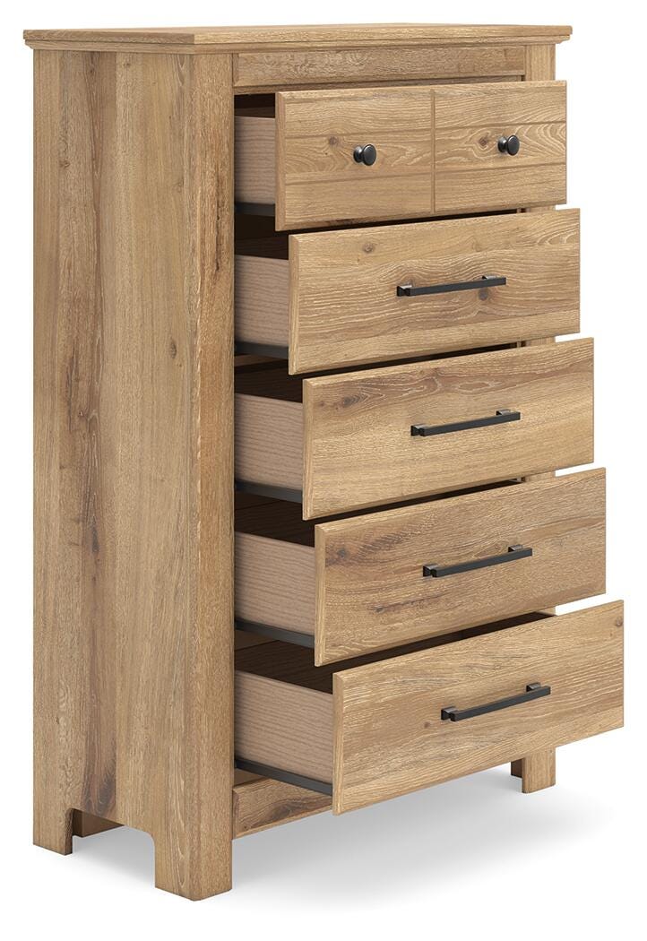 Makidern Tan Chest of Drawers - PCB1170-46