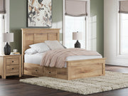 Makidern Tan Full Panel Storage Bed - PCB1170B31