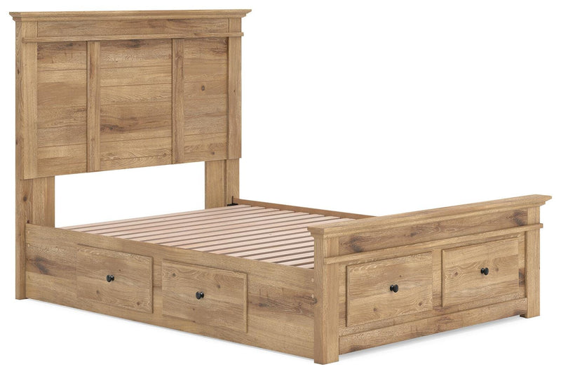 Makidern Tan Full Panel Storage Bed - PCB1170B39