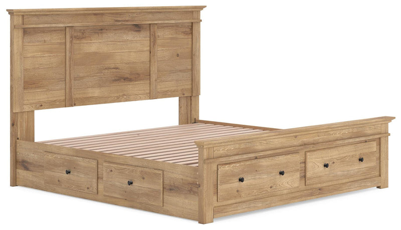 Makidern Tan King Panel Storage Bed - PCB1170B16