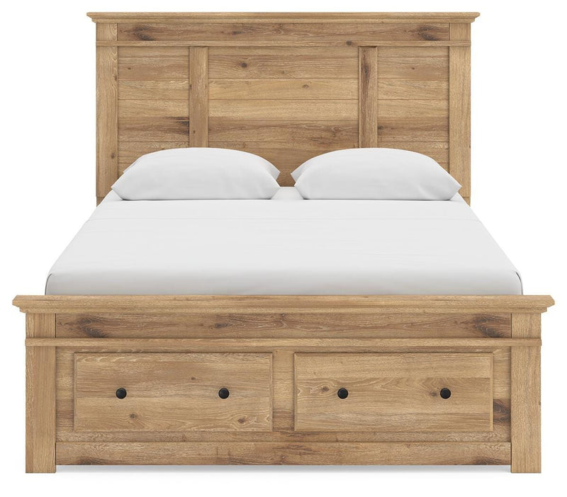 Makidern Tan Queen Panel Storage Bed - PCB1170B4