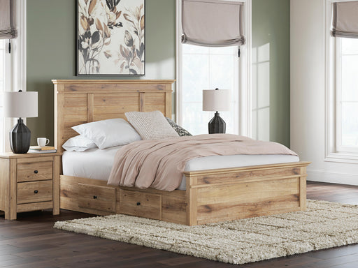 Makidern Tan Queen Panel Storage Bed - PCB1170B6