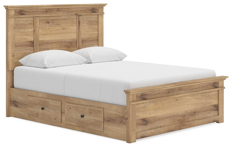 Makidern Tan Queen Panel Storage Bed - PCB1170B6