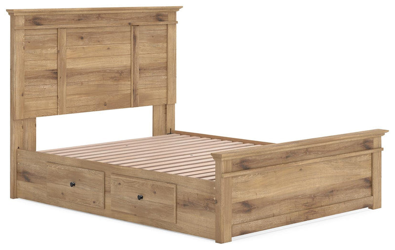 Makidern Tan Queen Panel Storage Bed - PCB1170B6