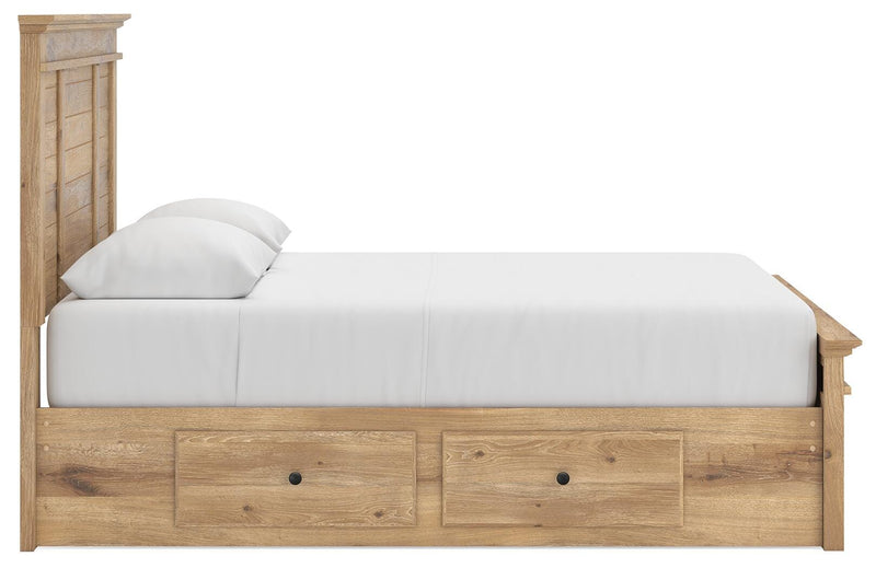 Makidern Tan Queen Panel Storage Bed - PCB1170B8