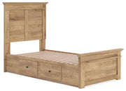 Makidern Tan Twin Panel Storage Bed - PCB1170B30