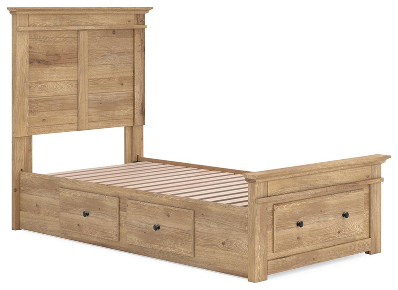 Makidern Tan Twin Panel Storage Bed - PCB1170B38