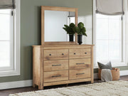 Makidern Twin Panel Bed, Dresser and Mirror - PCB1170B20