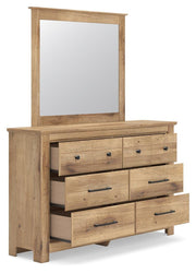 Makidern Twin Panel Bed, Dresser and Mirror - PCB1170B20