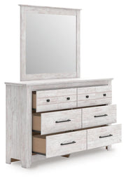 Makidern Whitewash Dresser and Mirror - PCB1171B1