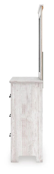 Makidern Whitewash Dresser and Mirror - PCB1171B1