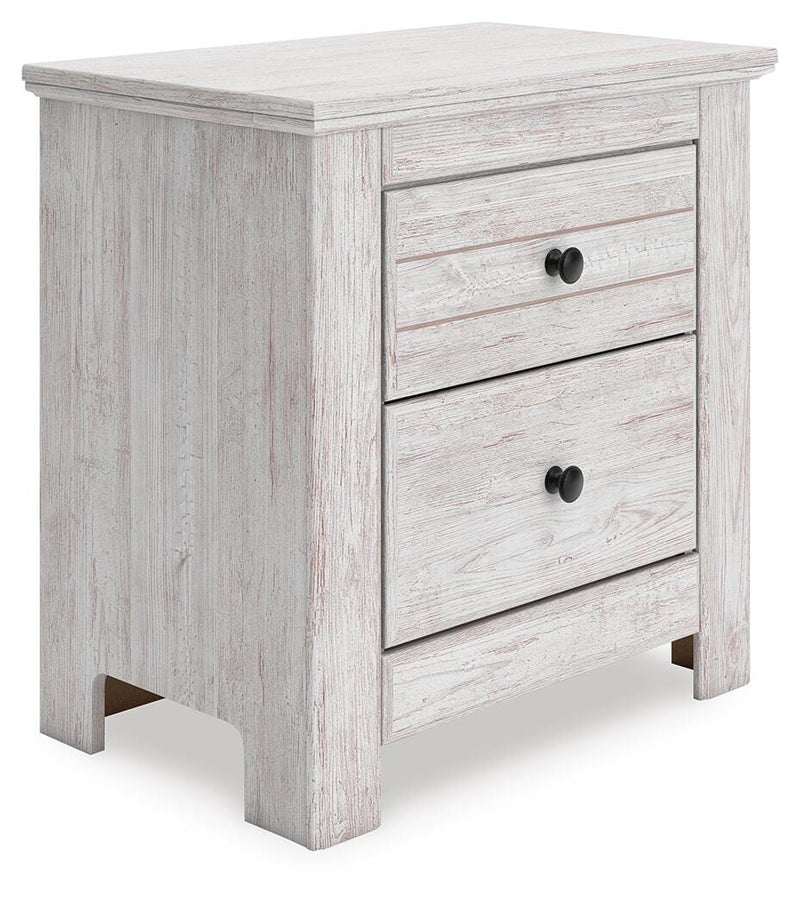 Makidern Whitewash Nightstand - PCB1171-92