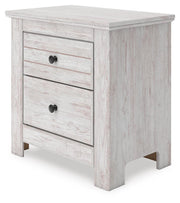 Makidern Whitewash Nightstand - PCB1171-92
