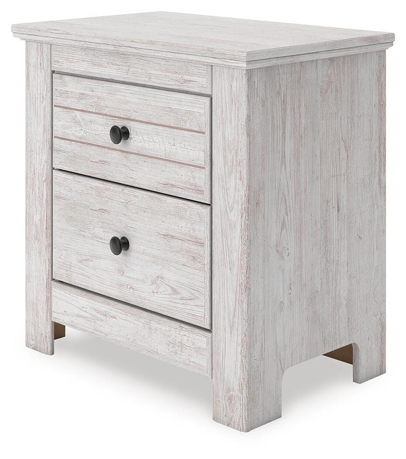 Makidern Whitewash Nightstand - PCB1171-92